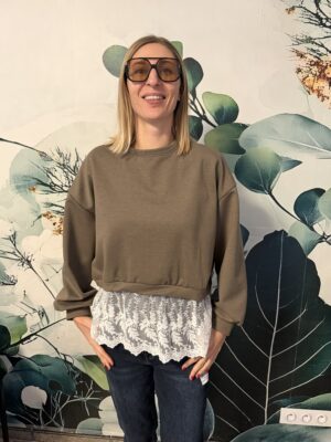 Bluza z koronką - fango